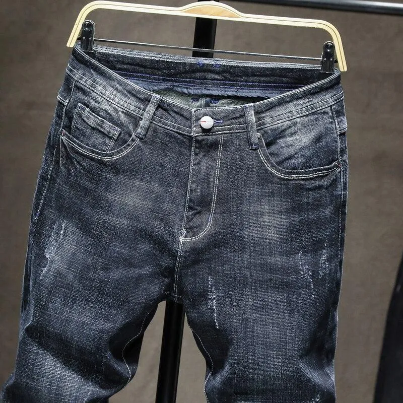 Angelo Ricci™ Designer Slim Fit Elastic Autumn Jeans