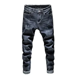 Angelo Ricci™ Designer Trendy Dark Blue Jeans