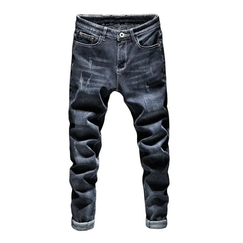 Angelo Ricci™ Designer Trendy Dark Blue Jeans