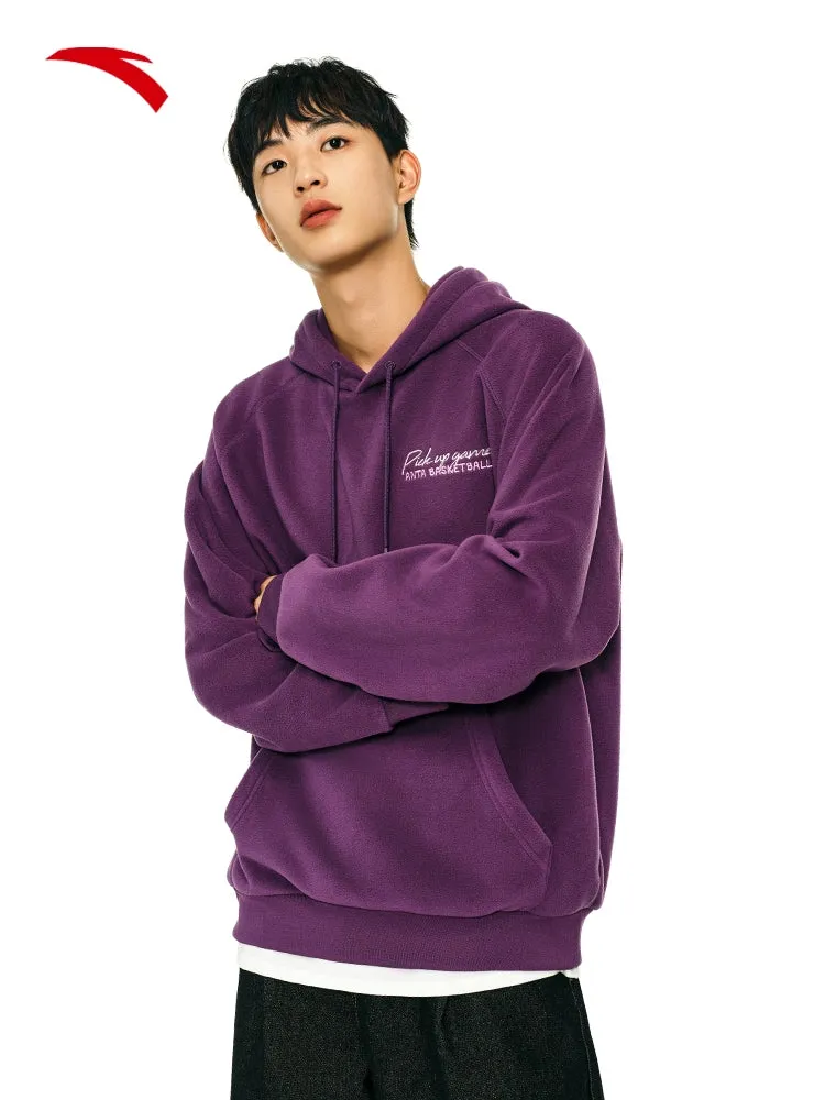 ANTA Fleece-Lined Minimalist Hoodie – Winter’s Ultimate Sportswear Flex