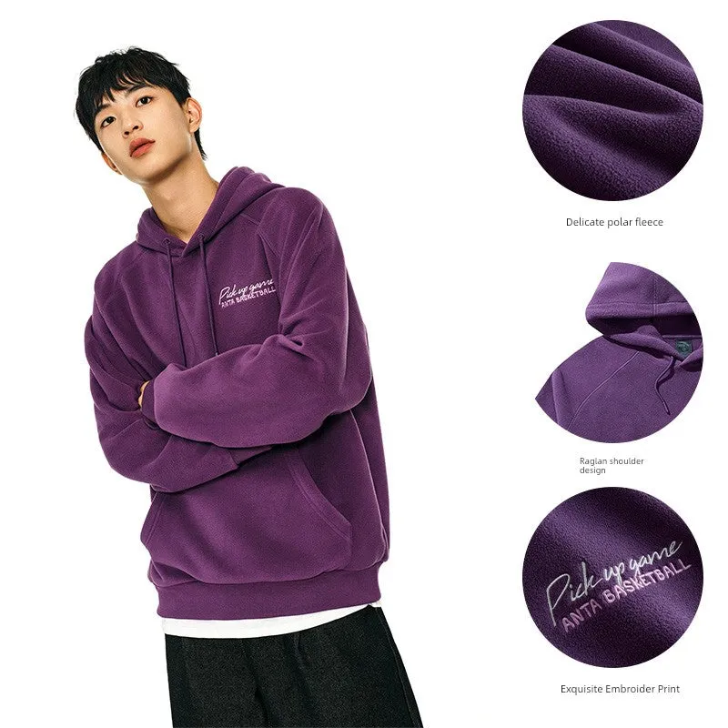 ANTA Fleece-Lined Minimalist Hoodie – Winter’s Ultimate Sportswear Flex