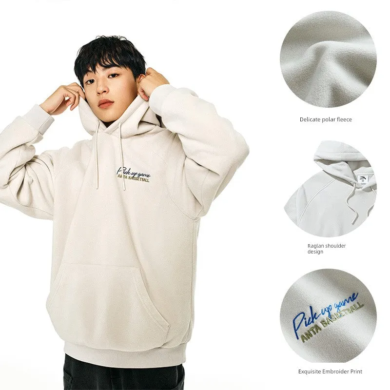 ANTA Fleece-Lined Minimalist Hoodie – Winter’s Ultimate Sportswear Flex