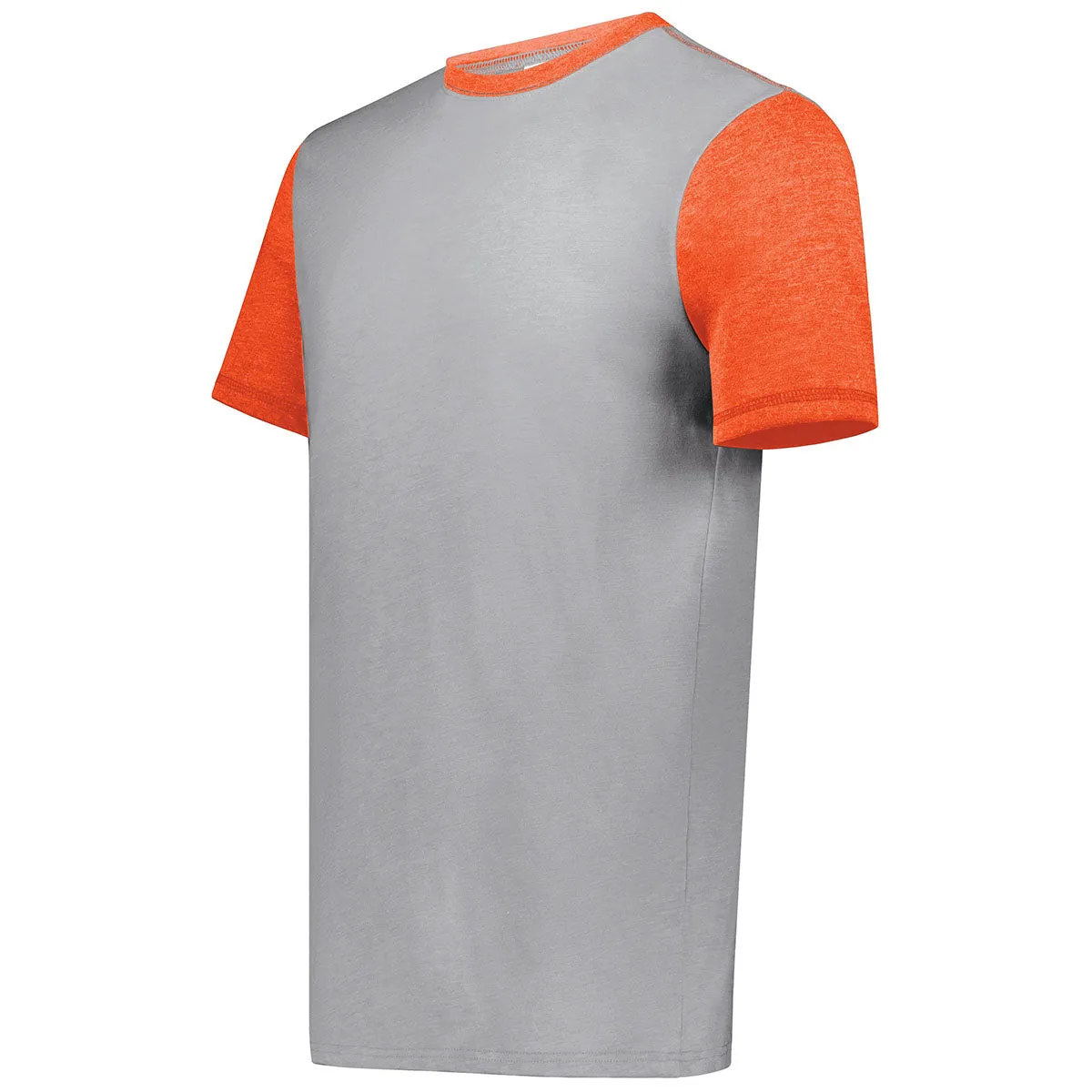 Augusta Sportswear Men's Grey Heather/Orange Heather Gameday Vintage Ringer Tee