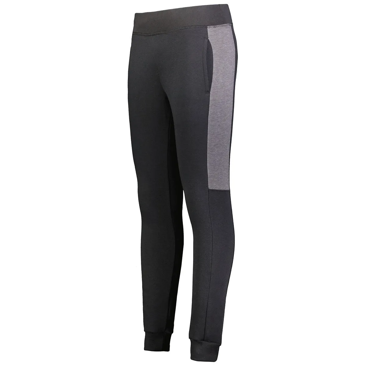 Augusta Sportswear Women's Black/Carbon Heather Three-Season Jogger