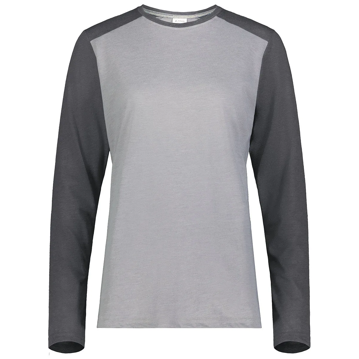 Augusta Sportswear Women's Grey Heather/Carbon Heather Gameday Vintage Long Sleeve Tee