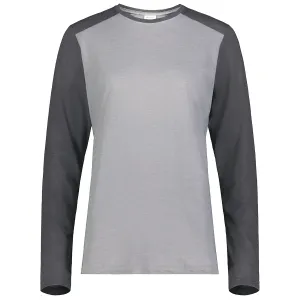 Augusta Sportswear Women's Grey Heather/Carbon Heather Gameday Vintage Long Sleeve Tee