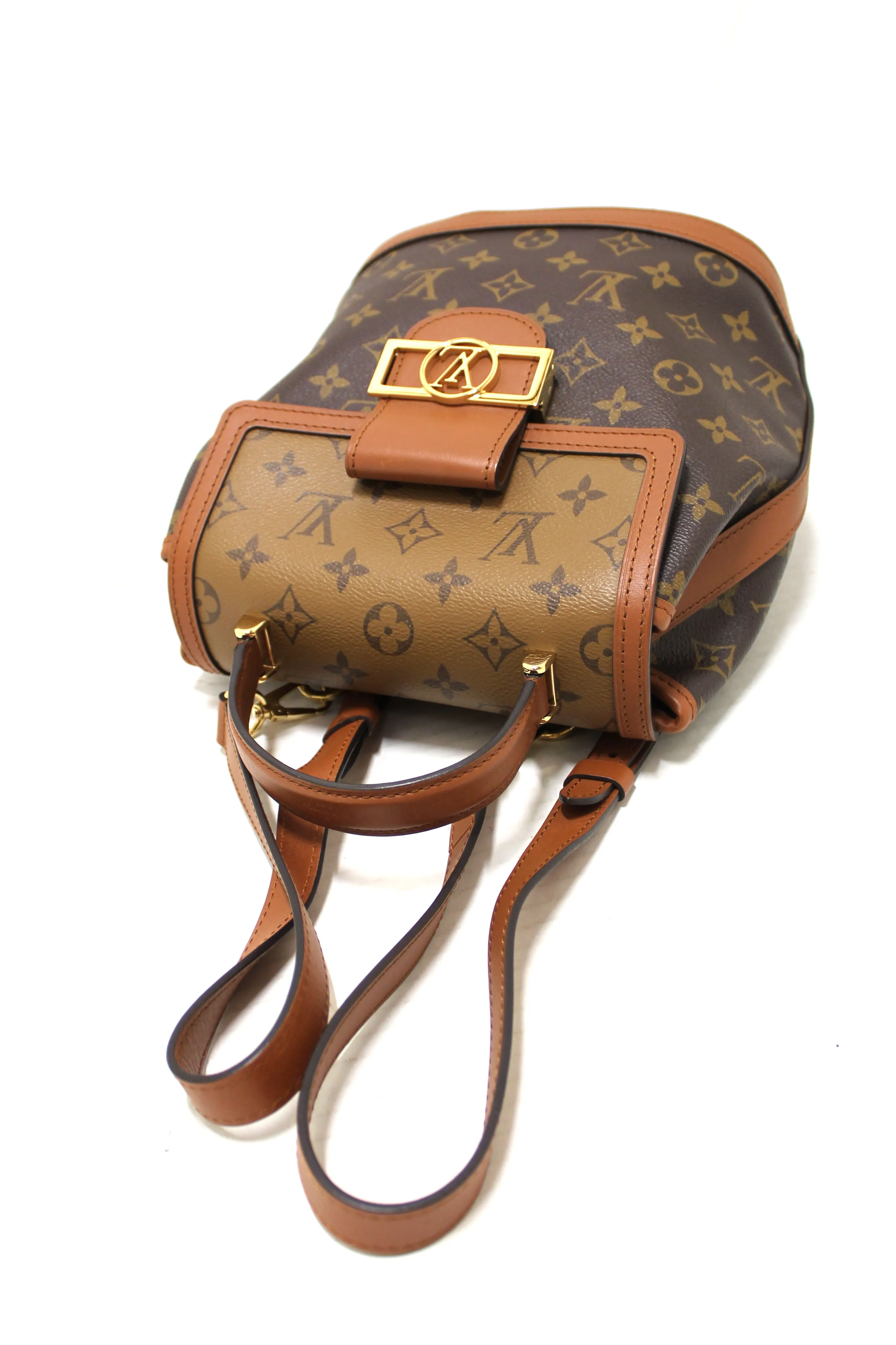 Authentic Louis Vuitton Reverse Monogram Dauphine Backpack PM