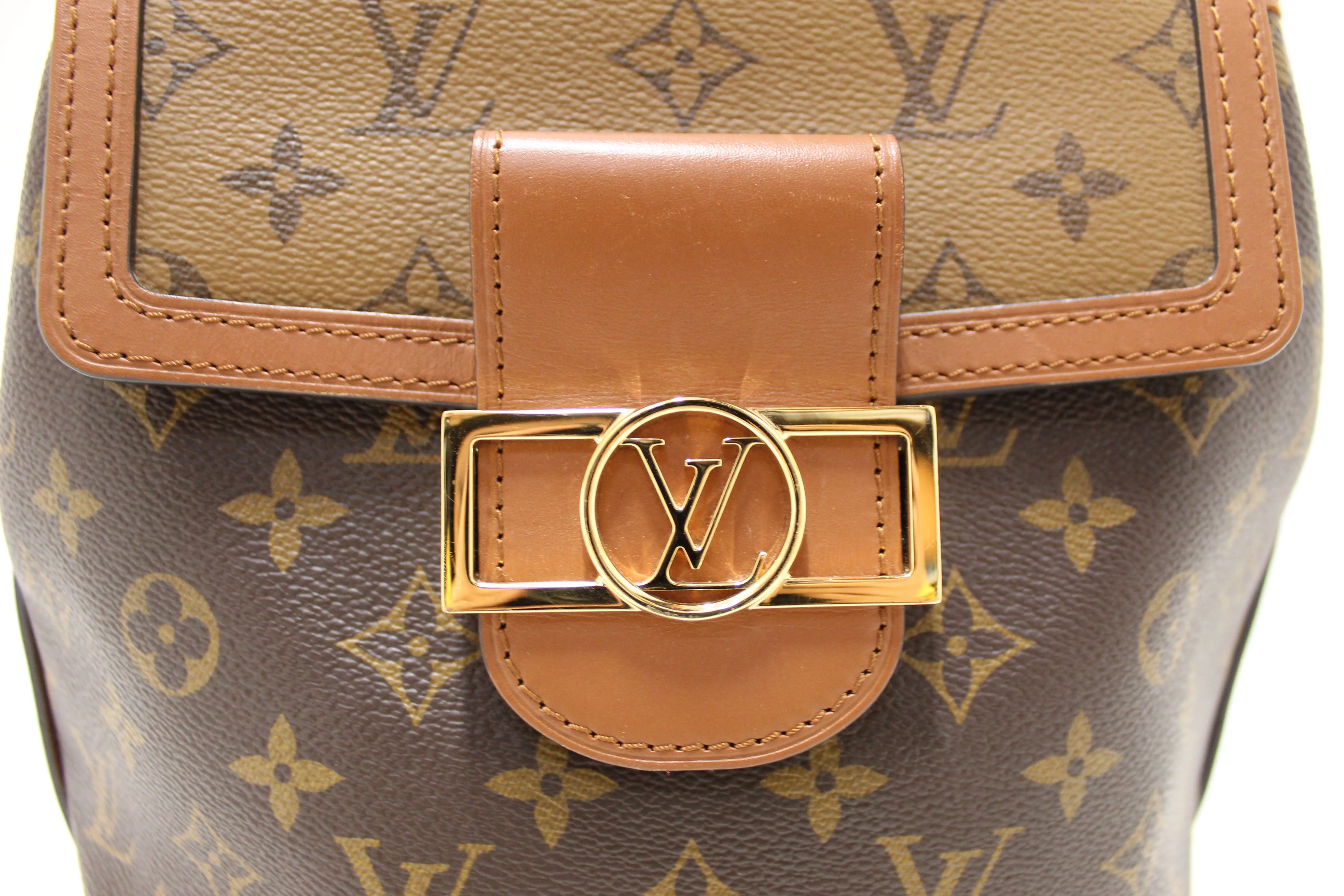 Authentic Louis Vuitton Reverse Monogram Dauphine Backpack PM