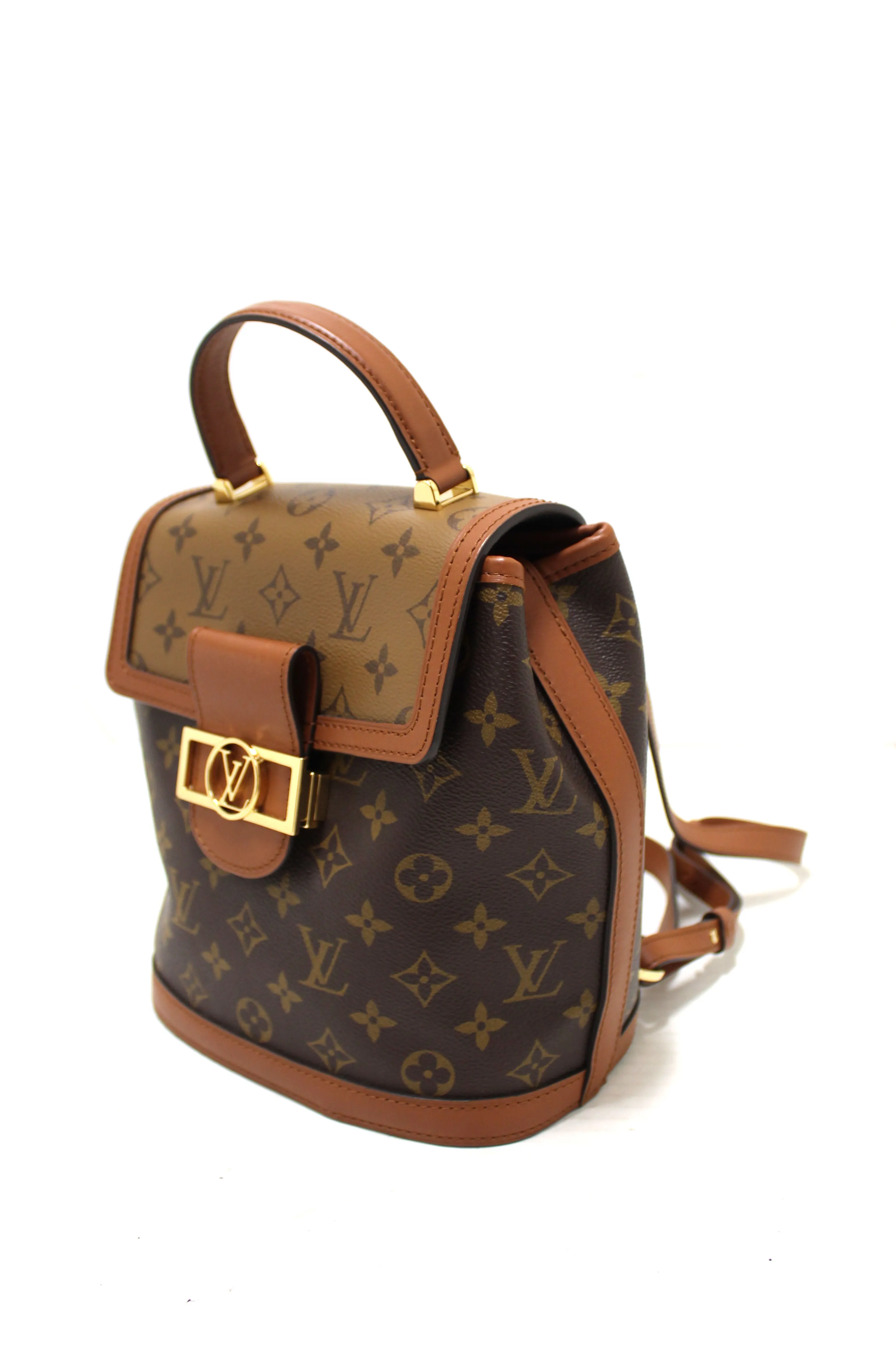 Authentic Louis Vuitton Reverse Monogram Dauphine Backpack PM