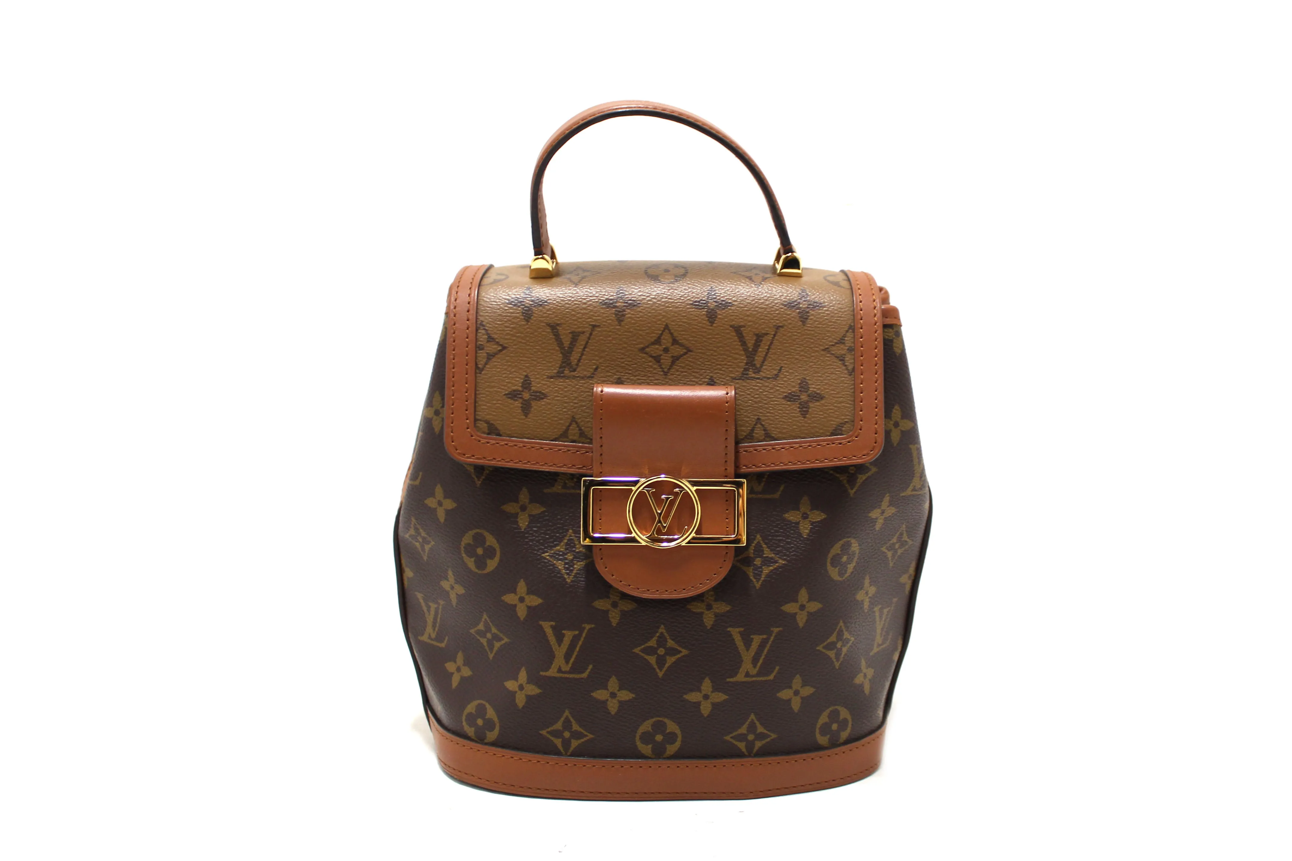 Authentic Louis Vuitton Reverse Monogram Dauphine Backpack PM