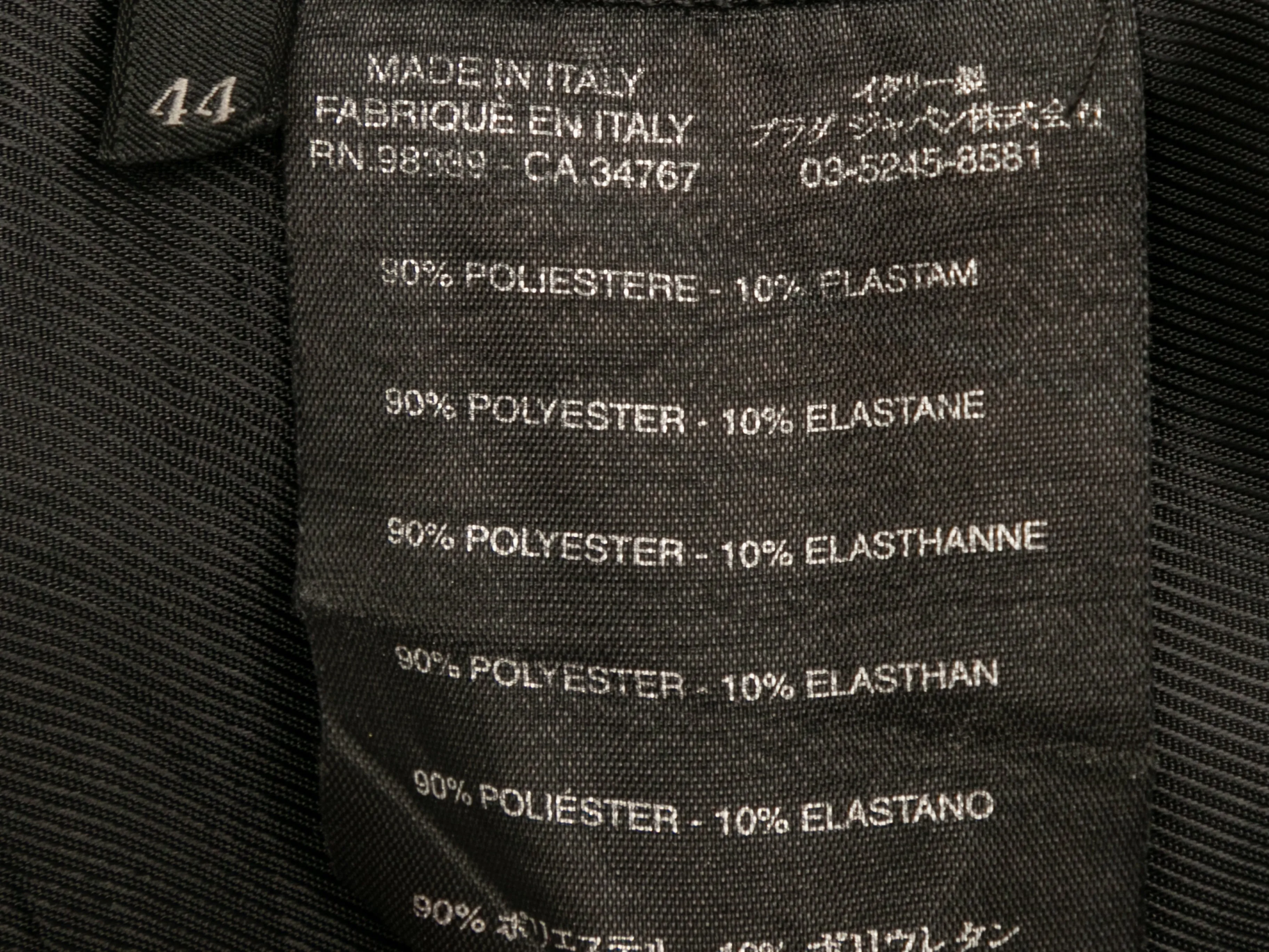 Black Prada Long Nylon Coat Size IT 44