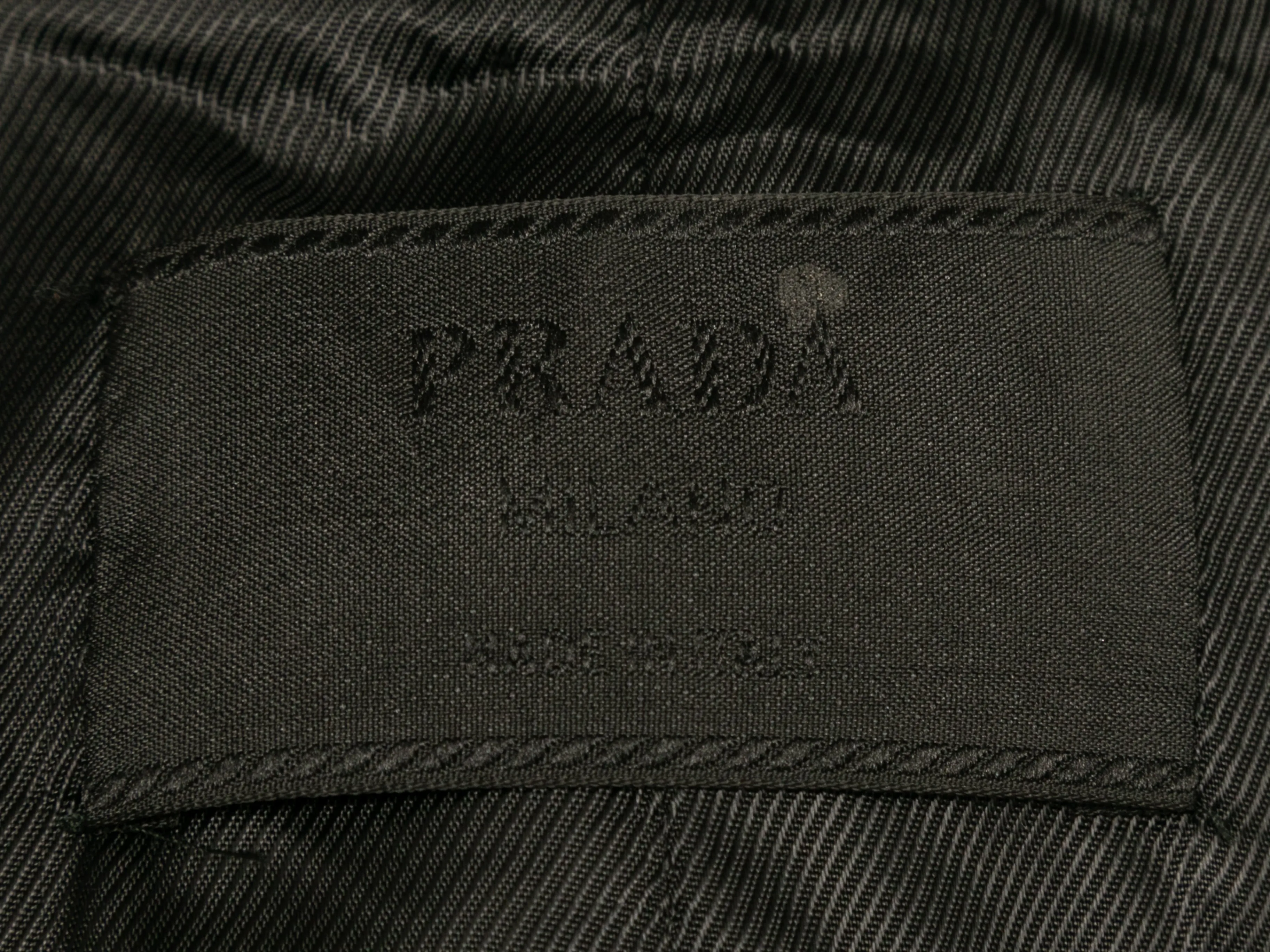 Black Prada Long Nylon Coat Size IT 44