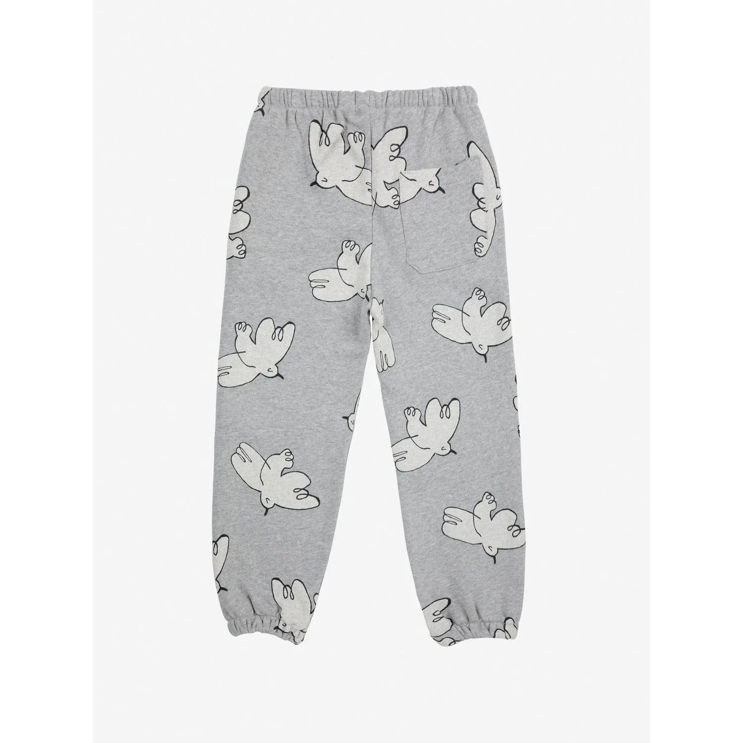 Bobo Choses Light Heather Grey Freedom Bird All Over Sweatpants