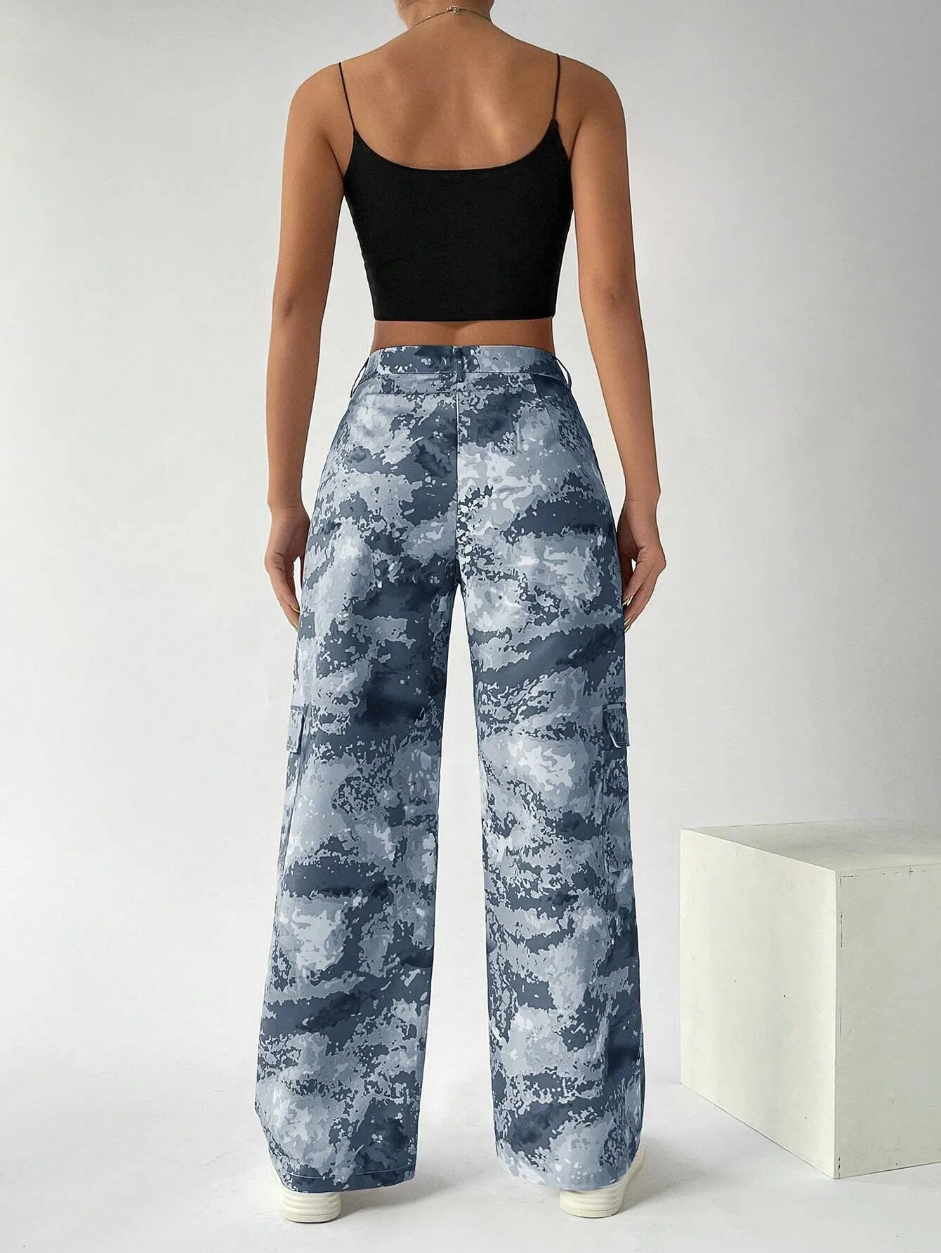 Camo Flap Pocket Cargo Pants