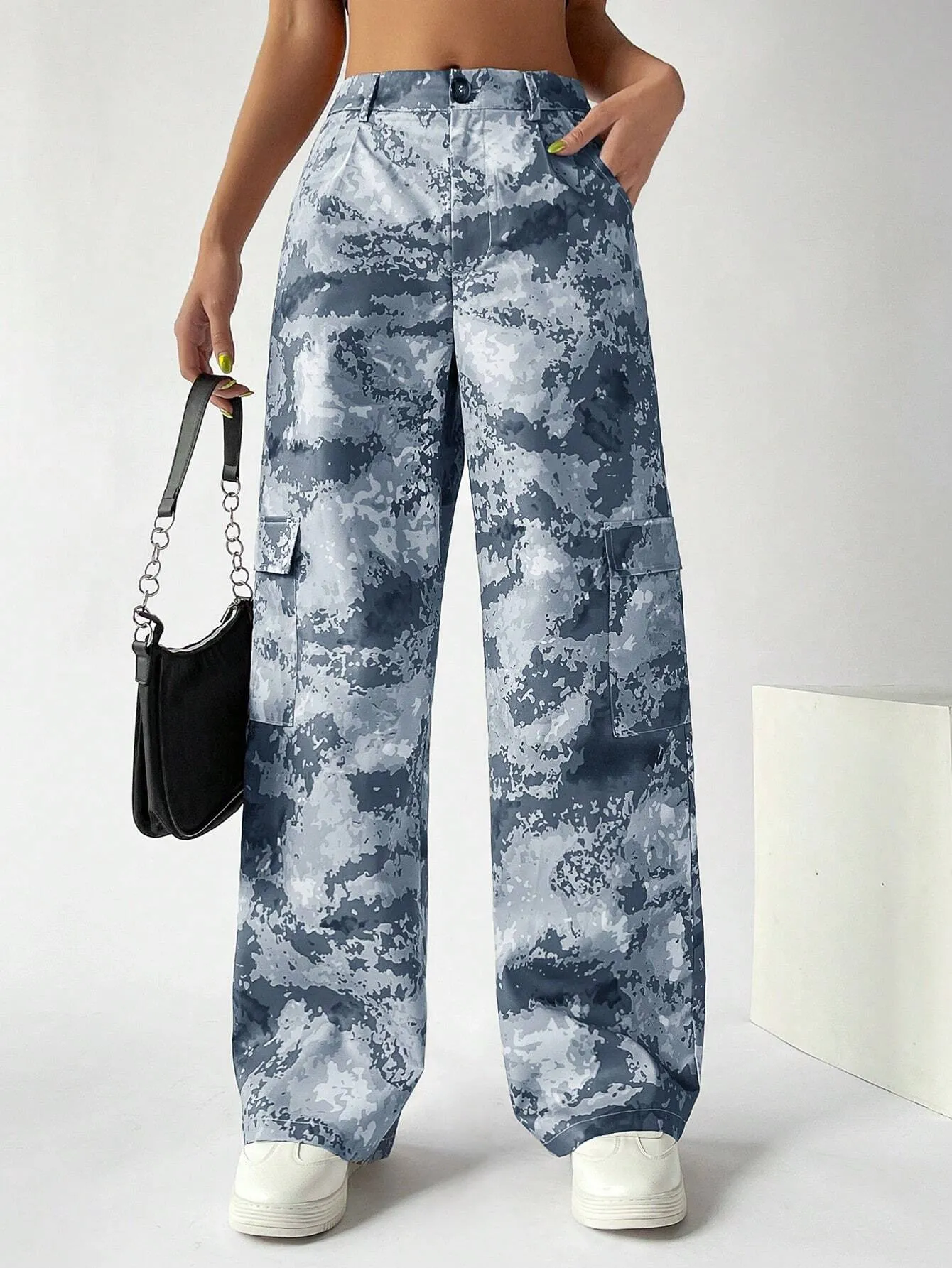Camo Flap Pocket Cargo Pants