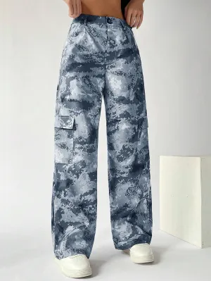 Camo Flap Pocket Cargo Pants