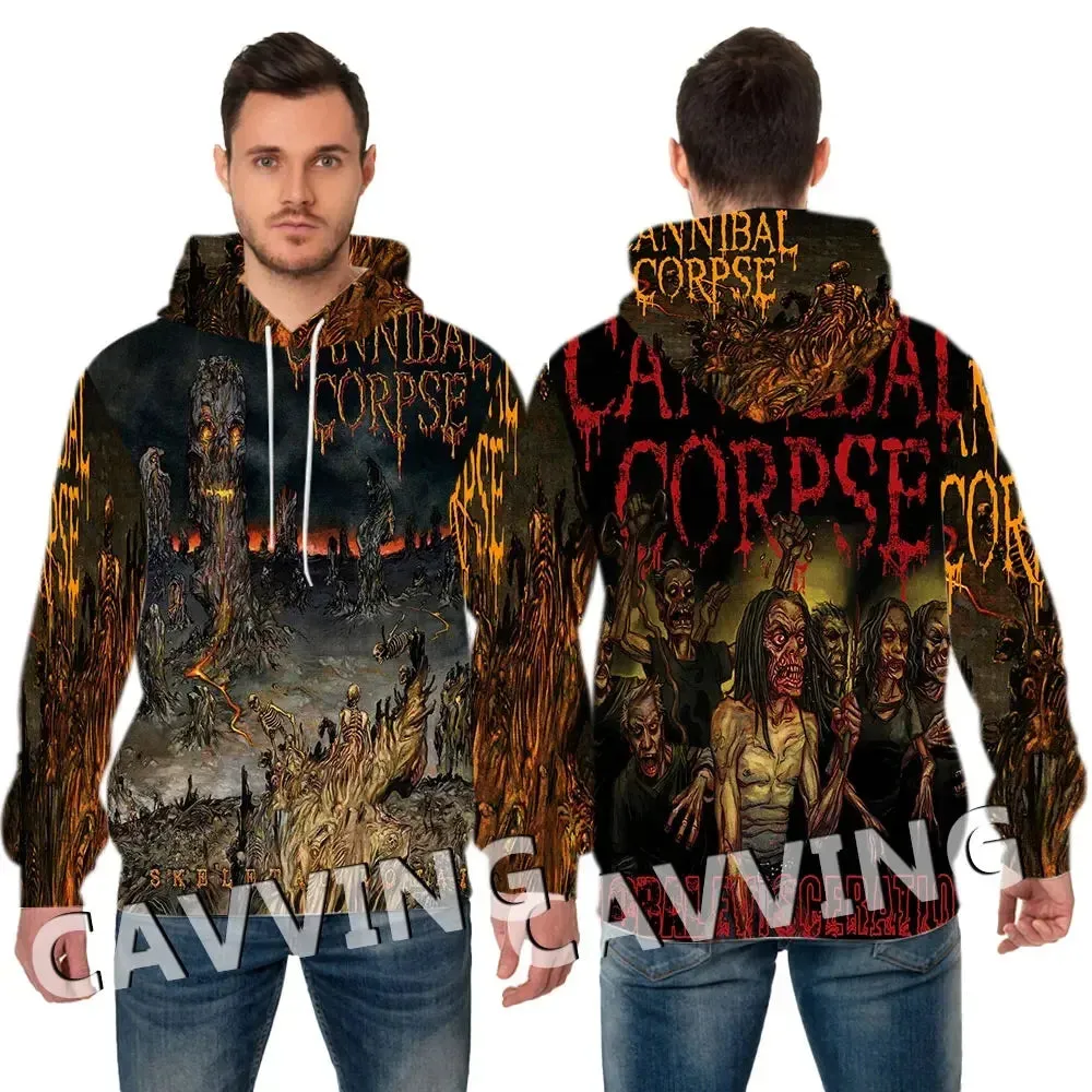 CANNIBAL CORPSE 3D Streetwear Hoodie – Dominate the Scene in Full Metal Fury | Heavy Metal Hooded Pullover Sweatshirt for the Bold & Untamed