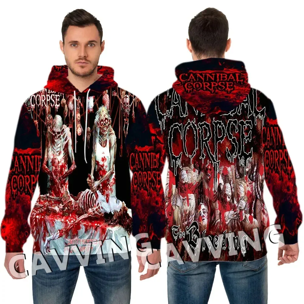 CANNIBAL CORPSE 3D Streetwear Hoodie – Dominate the Scene in Full Metal Fury | Heavy Metal Hooded Pullover Sweatshirt for the Bold & Untamed