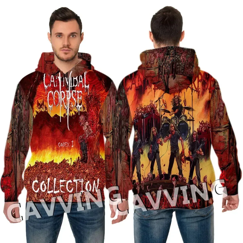 CANNIBAL CORPSE 3D Streetwear Hoodie – Dominate the Scene in Full Metal Fury | Heavy Metal Hooded Pullover Sweatshirt for the Bold & Untamed