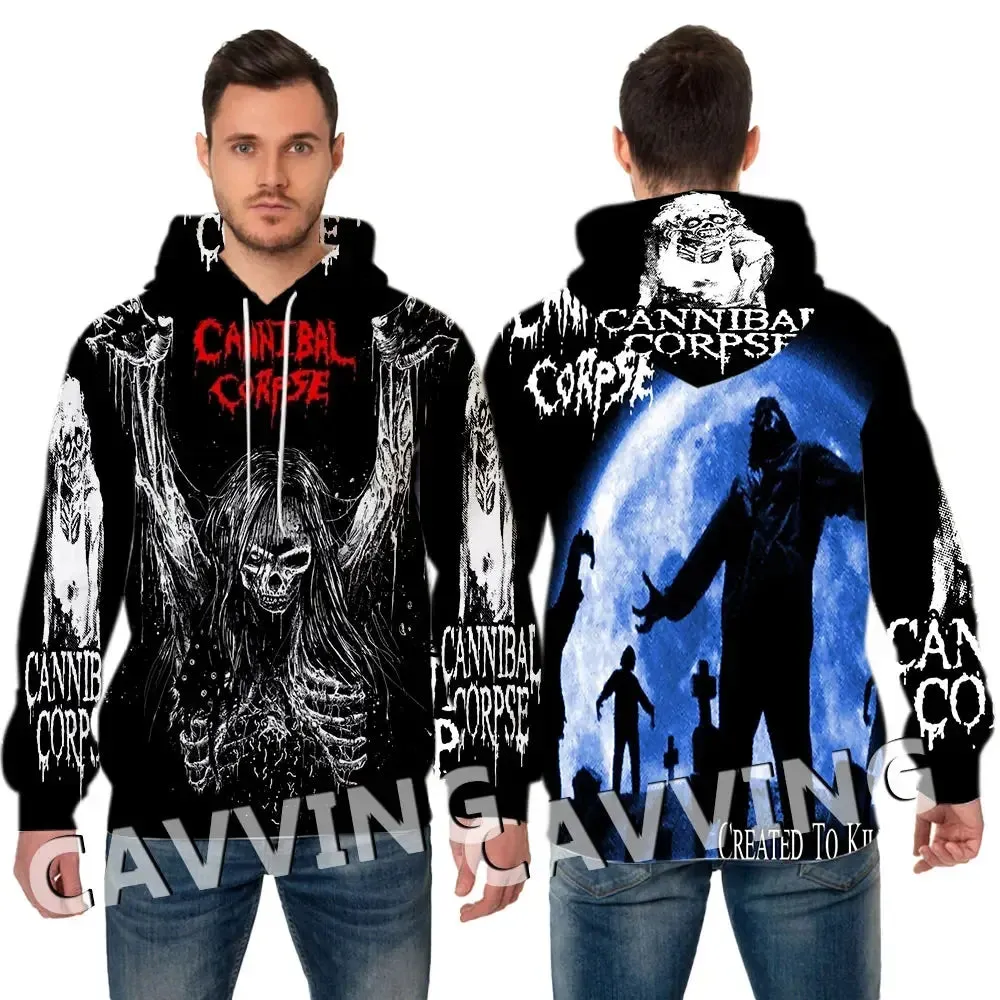 CANNIBAL CORPSE 3D Streetwear Hoodie – Dominate the Scene in Full Metal Fury | Heavy Metal Hooded Pullover Sweatshirt for the Bold & Untamed