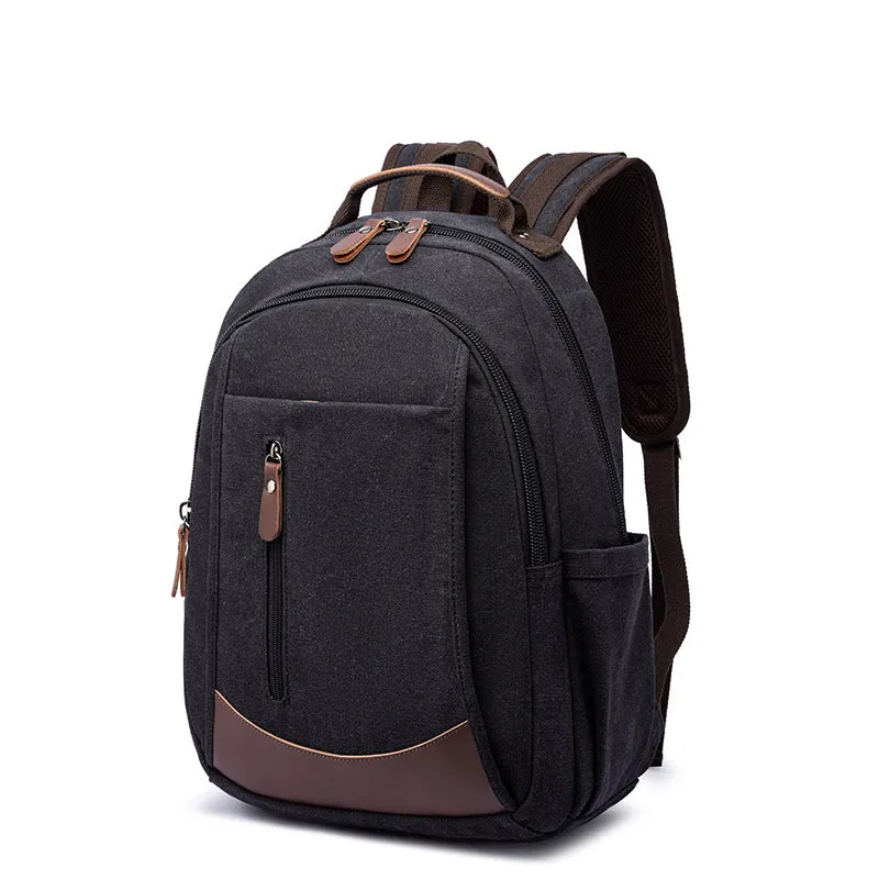 Canvas Laptop Backpack Canvas Travel Backpack Unisex Backpack For Work