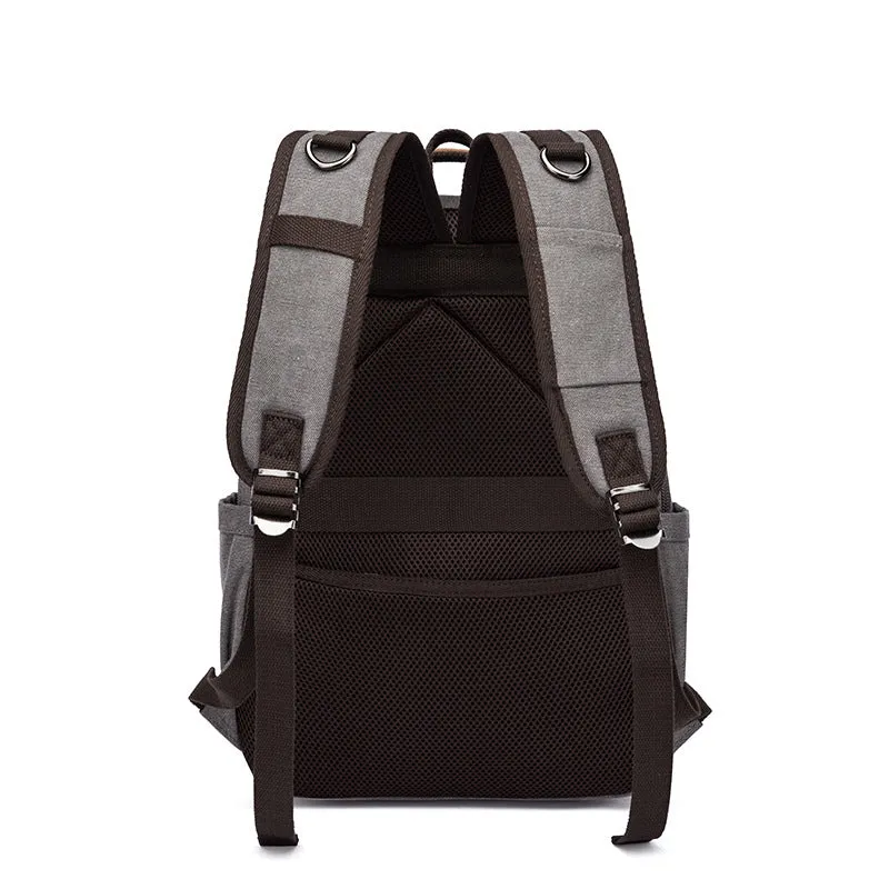 Canvas Laptop Backpack Canvas Travel Backpack Unisex Backpack For Work