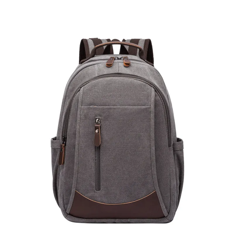 Canvas Laptop Backpack Canvas Travel Backpack Unisex Backpack For Work