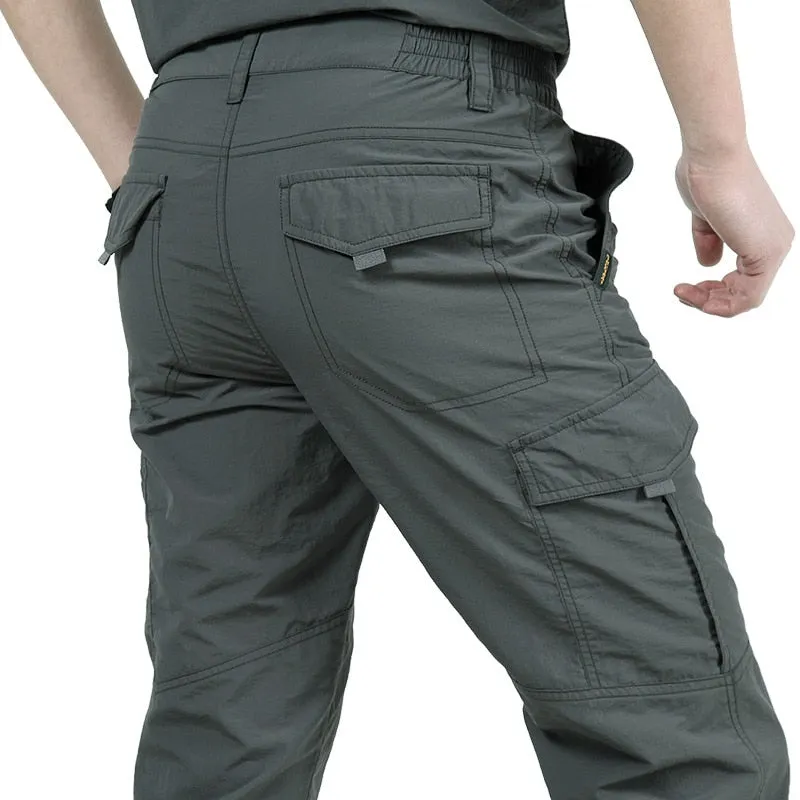 Cargo Pants Breathable lightweight Waterproof Quick Dry Casual Pants Men Summer Army Military Style Trousers