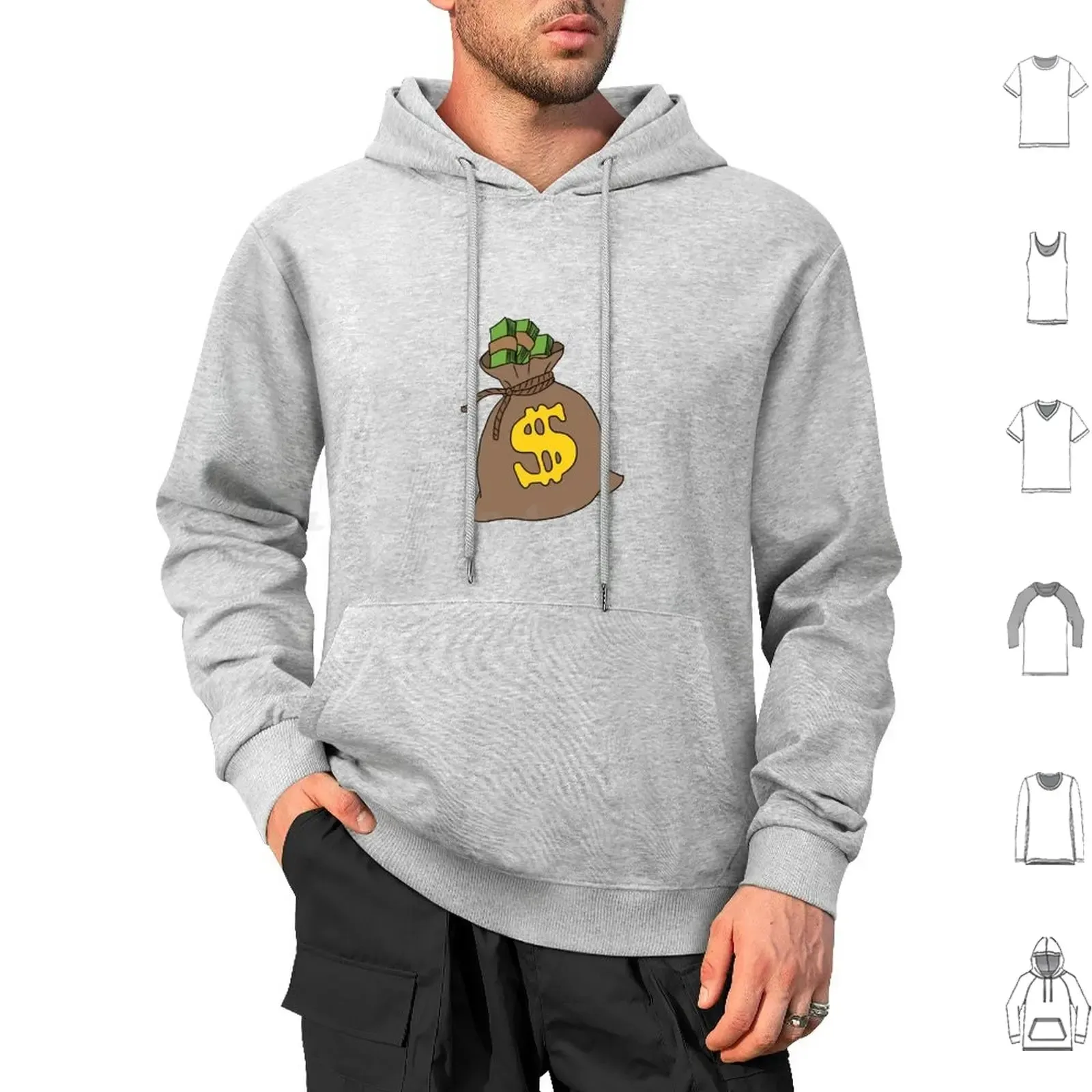 Cash Flow Money Bag Hoodie – Hustle Hard, Stack High! | Rich Mula Dollar Graphic Sweatshirt | Pay Me Payday Streetwear