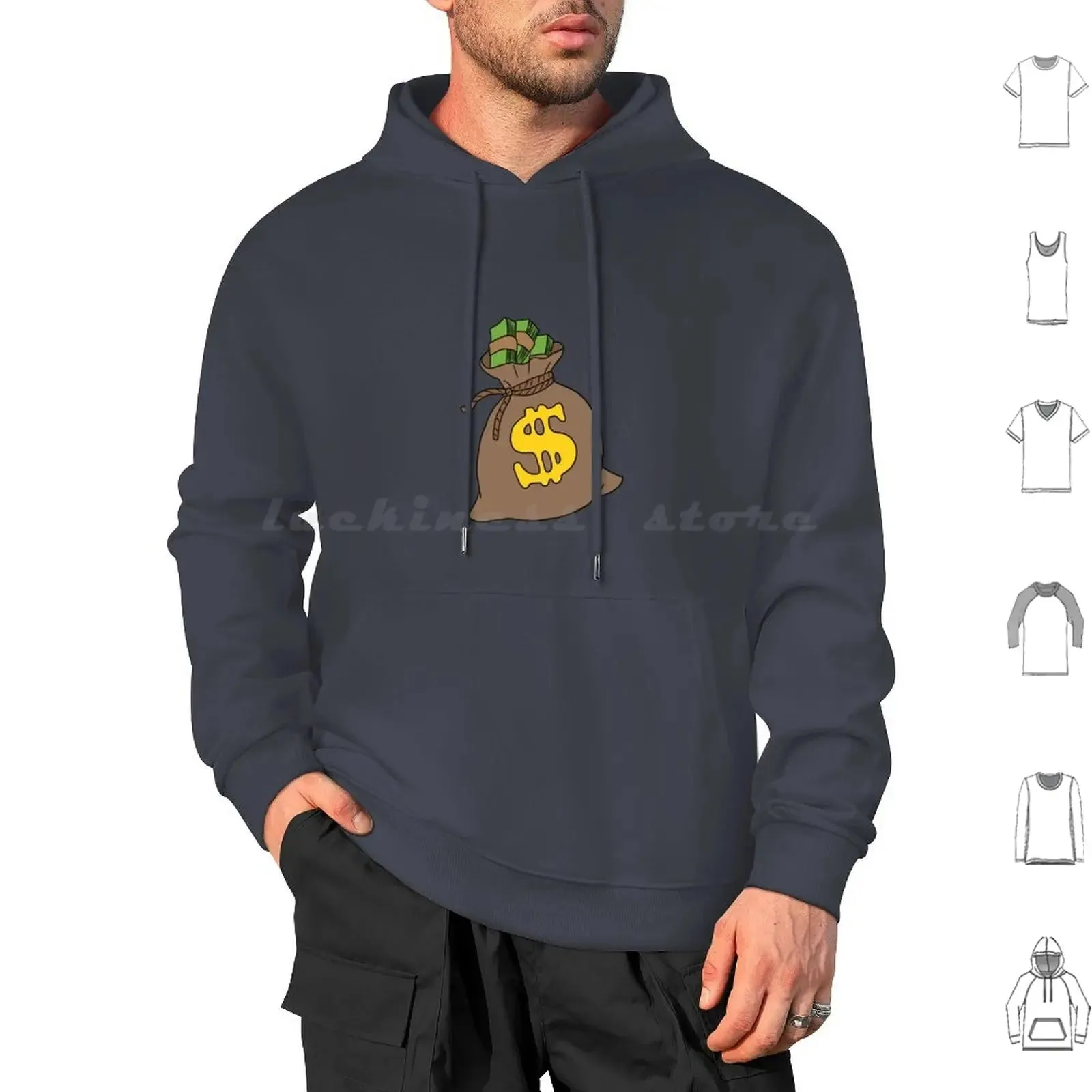 Cash Flow Money Bag Hoodie – Hustle Hard, Stack High! | Rich Mula Dollar Graphic Sweatshirt | Pay Me Payday Streetwear