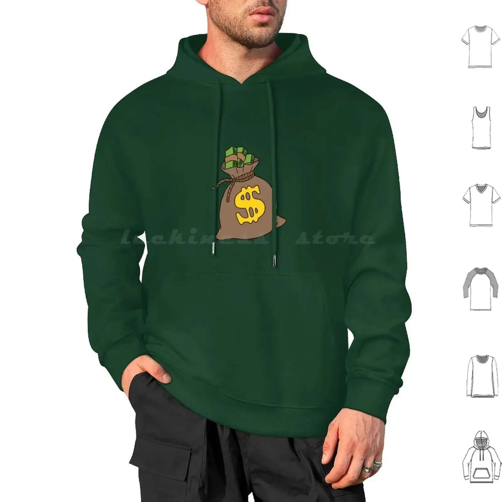 Cash Flow Money Bag Hoodie – Hustle Hard, Stack High! | Rich Mula Dollar Graphic Sweatshirt | Pay Me Payday Streetwear
