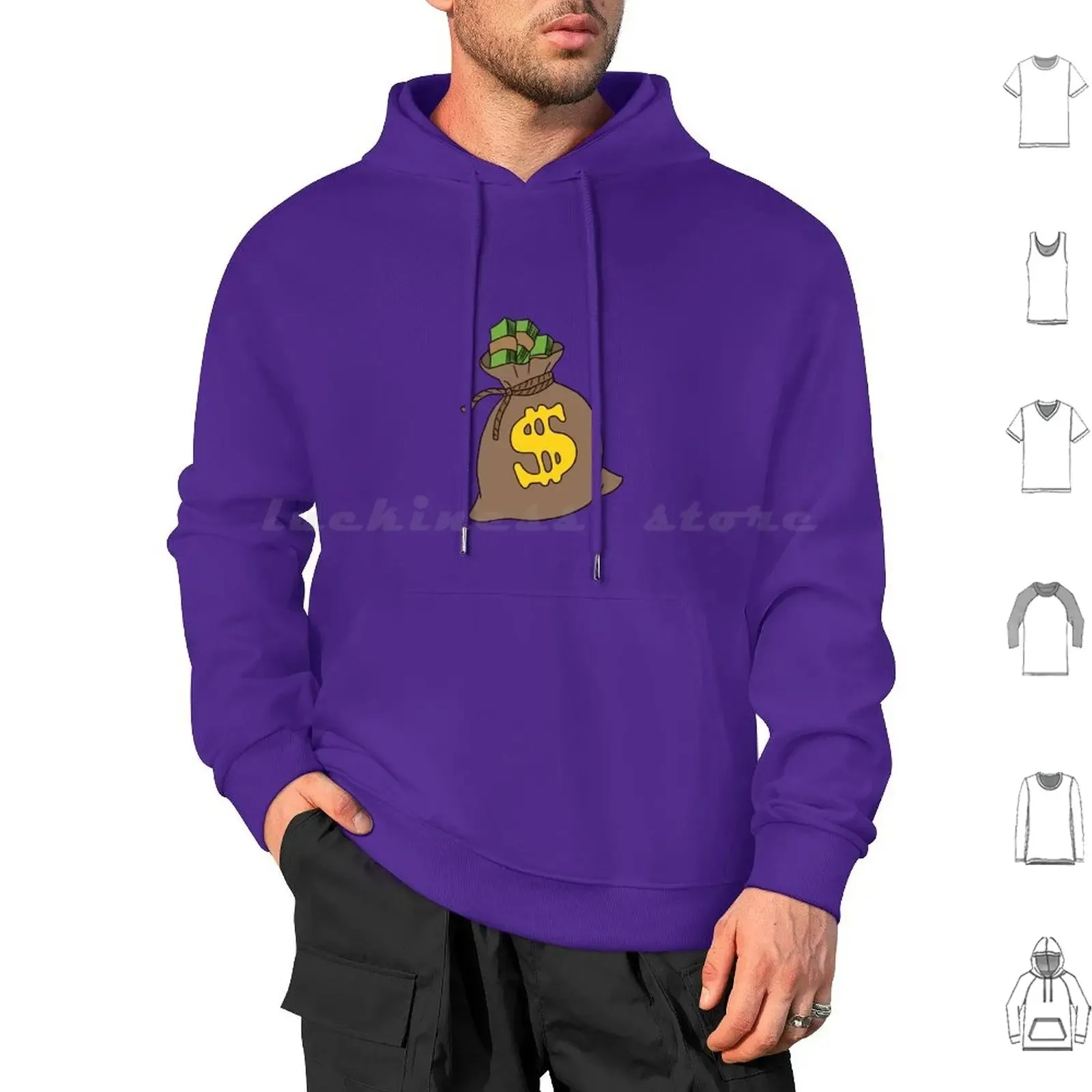 Cash Flow Money Bag Hoodie – Hustle Hard, Stack High! | Rich Mula Dollar Graphic Sweatshirt | Pay Me Payday Streetwear