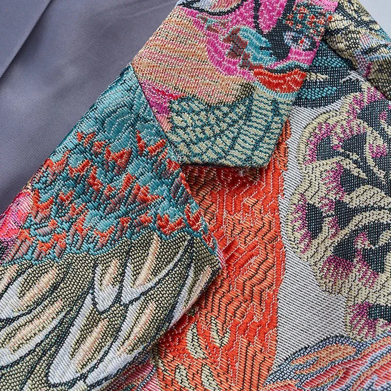 Casual Multicolor Animal Printed Blazer