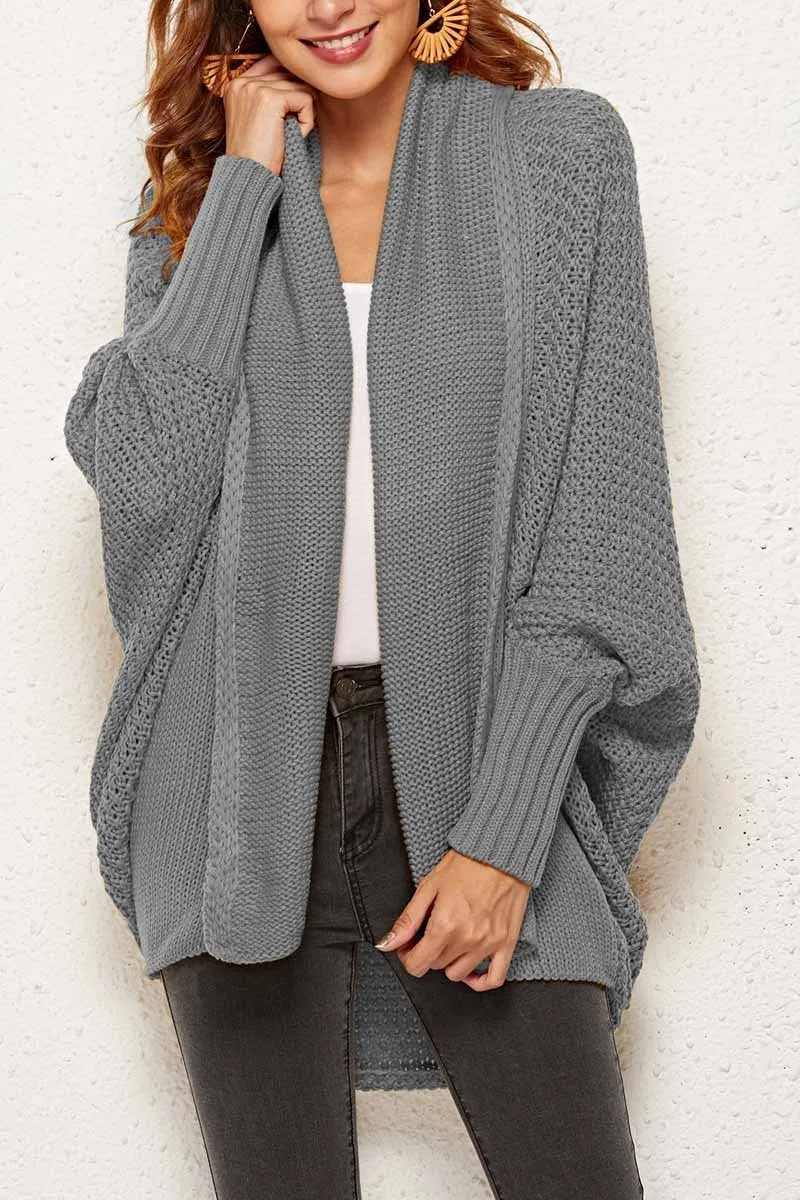 Chicindress Batwing Sleeve Sweater Cardigan (4 Colors)