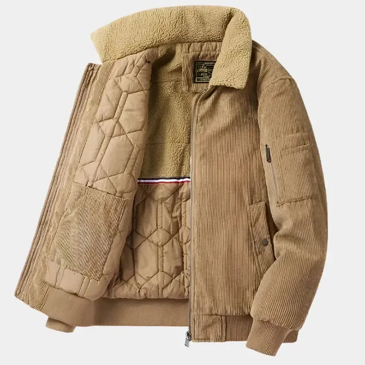 Corduroy Bomber Jacket - Cross & Crown