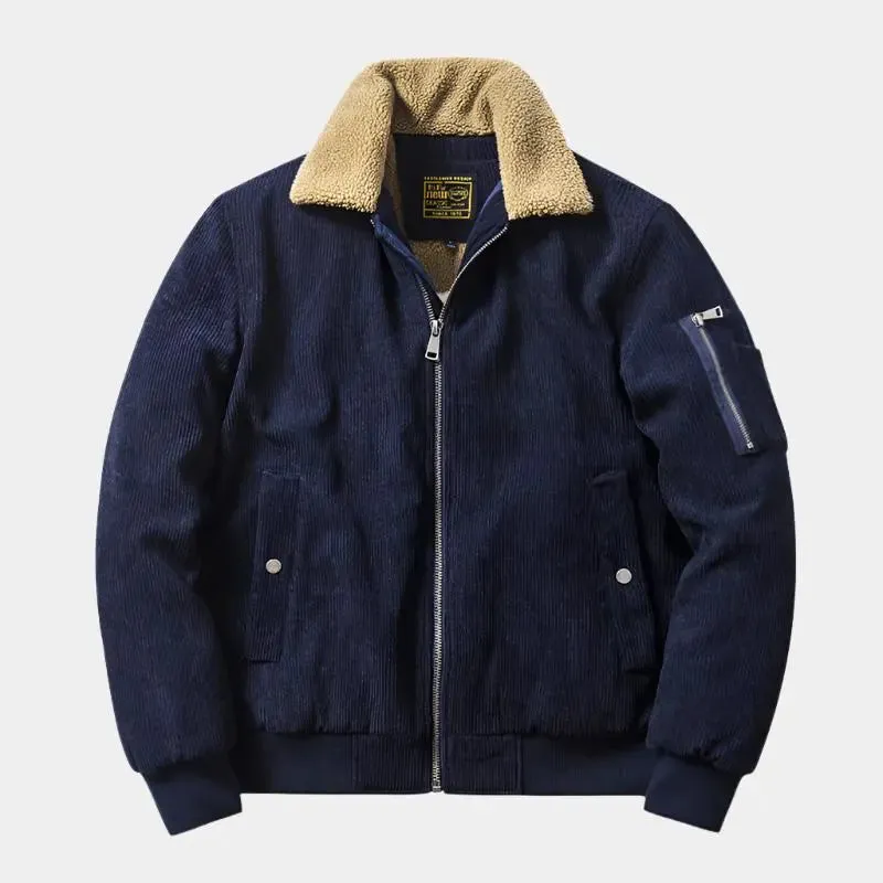 Corduroy Bomber Jacket - Cross & Crown