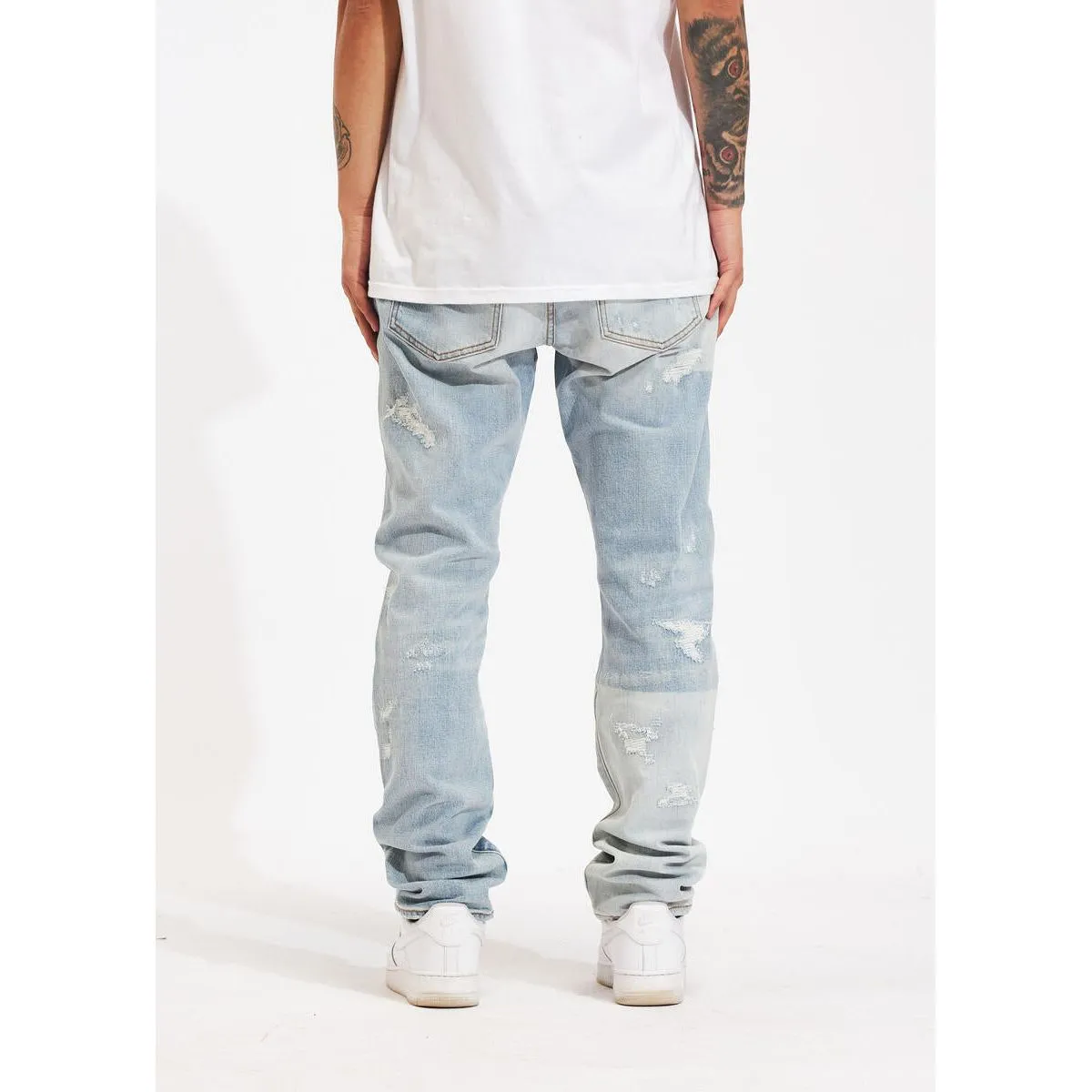 Crysp Denim Atlantic Light Distressed Denim Jeans (CRYSPHOL23-22)