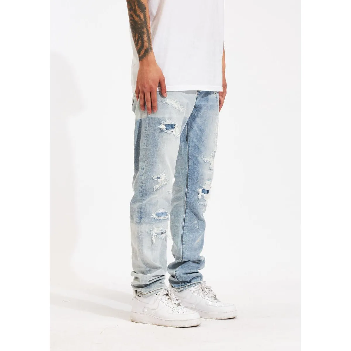 Crysp Denim Atlantic Light Distressed Denim Jeans (CRYSPHOL23-22)