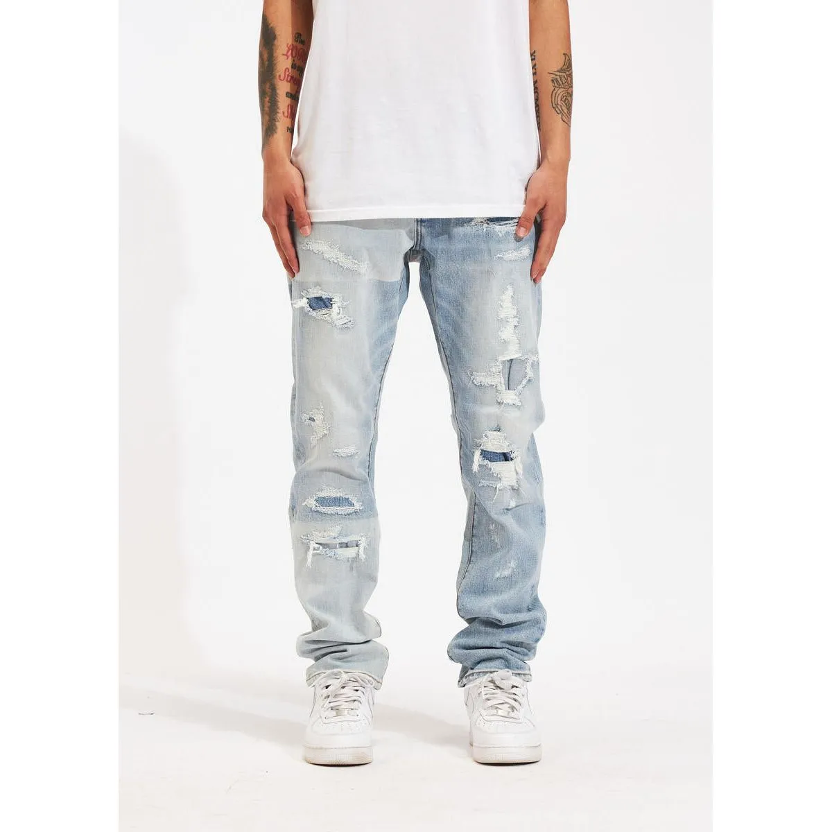 Crysp Denim Atlantic Light Distressed Denim Jeans (CRYSPHOL23-22)