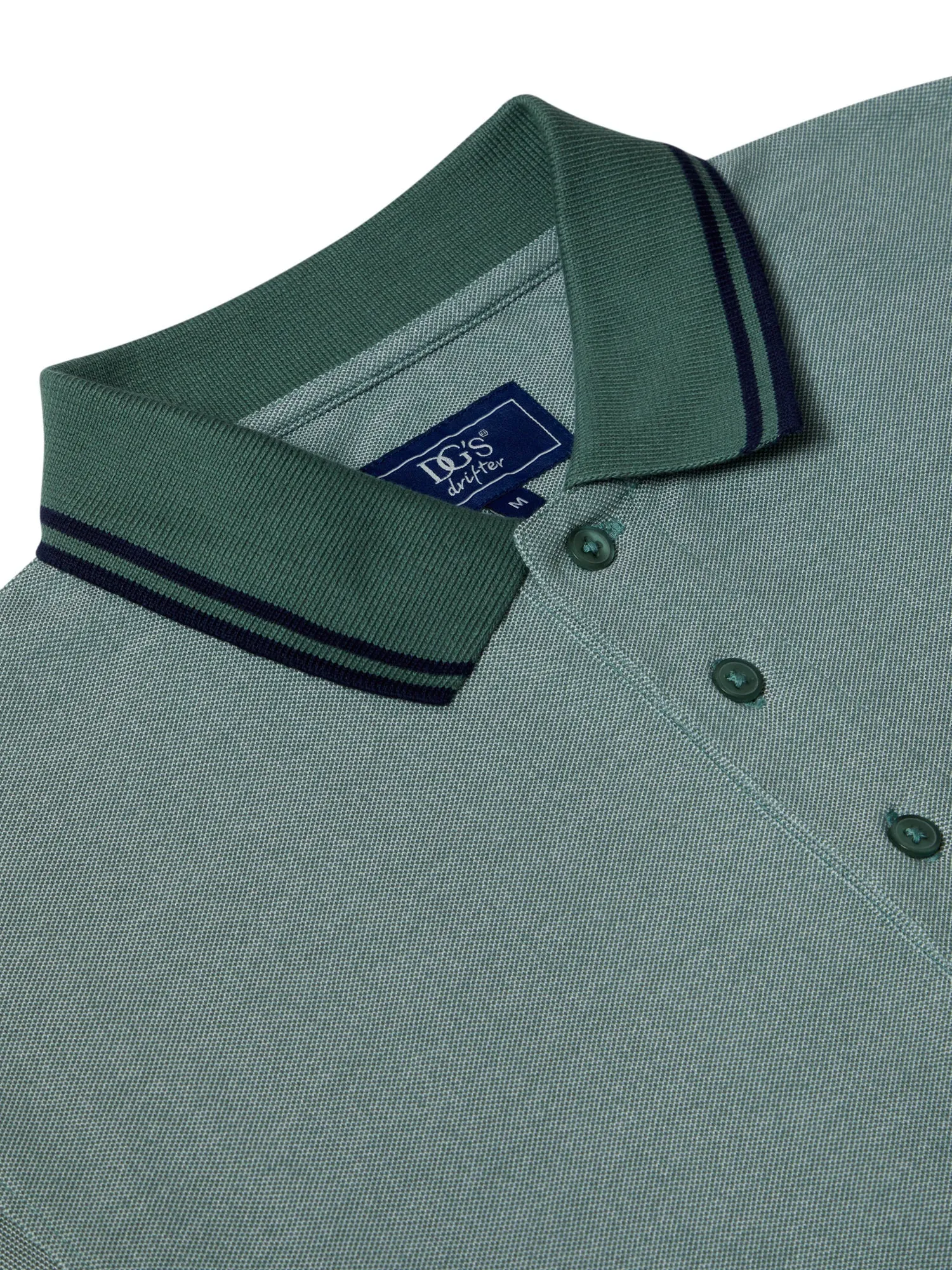 Daniel Grahame Short Sleeve 3 Button Polo Shirt - Light Green