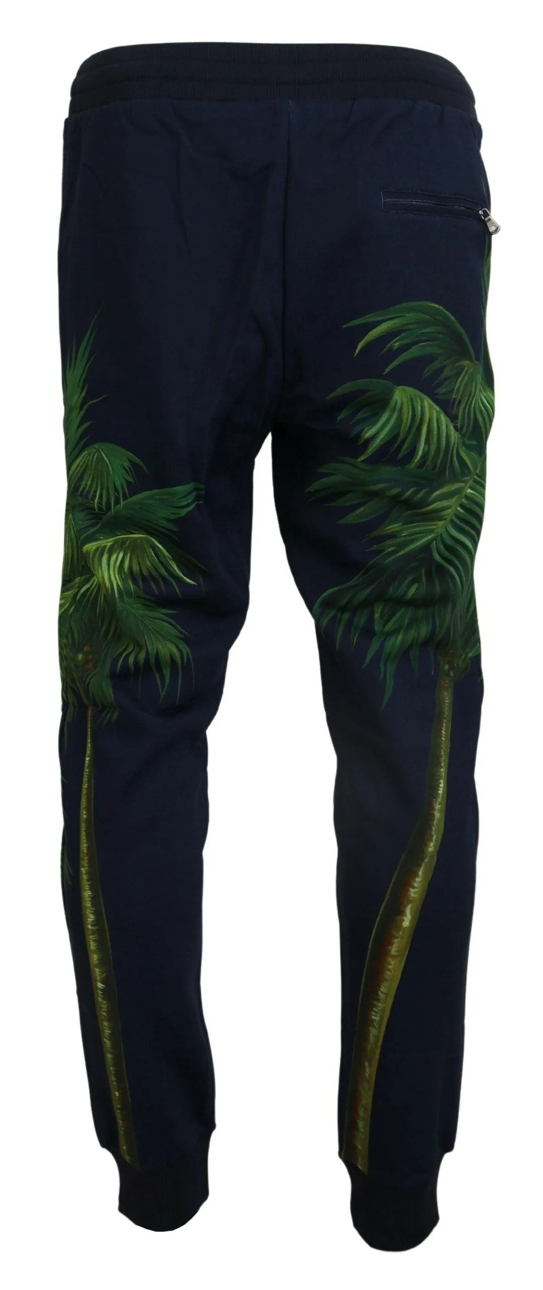 Dolce & Gabbana Black Cotton Printed Men Pants