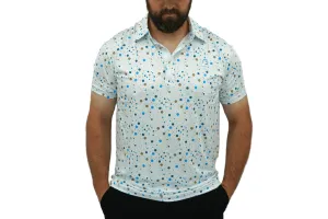 Drippin Dots Fusion Polo - Graphic Golf Polo with Artistic Dot Design