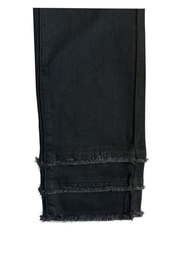 Dual Hem Denim Capri