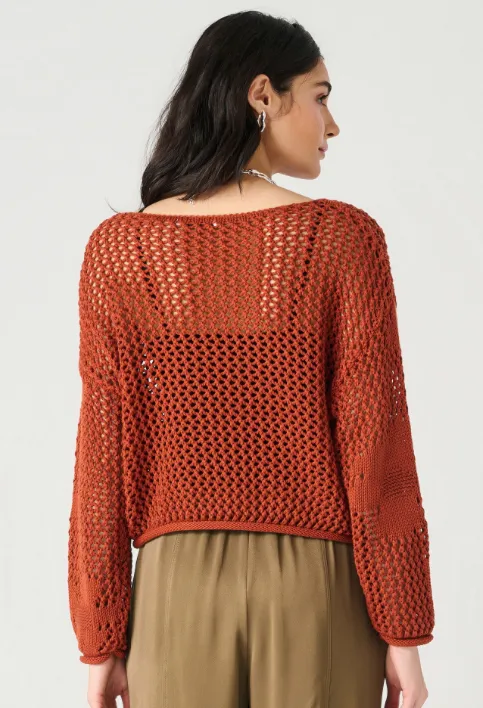 Floral Crochet Sweater