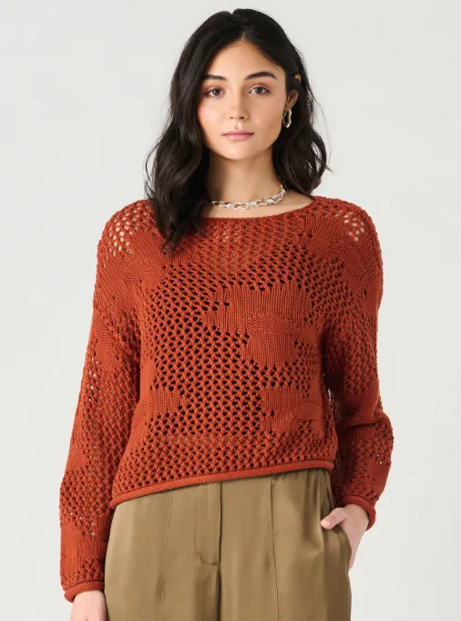Floral Crochet Sweater