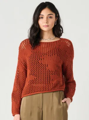 Floral Crochet Sweater