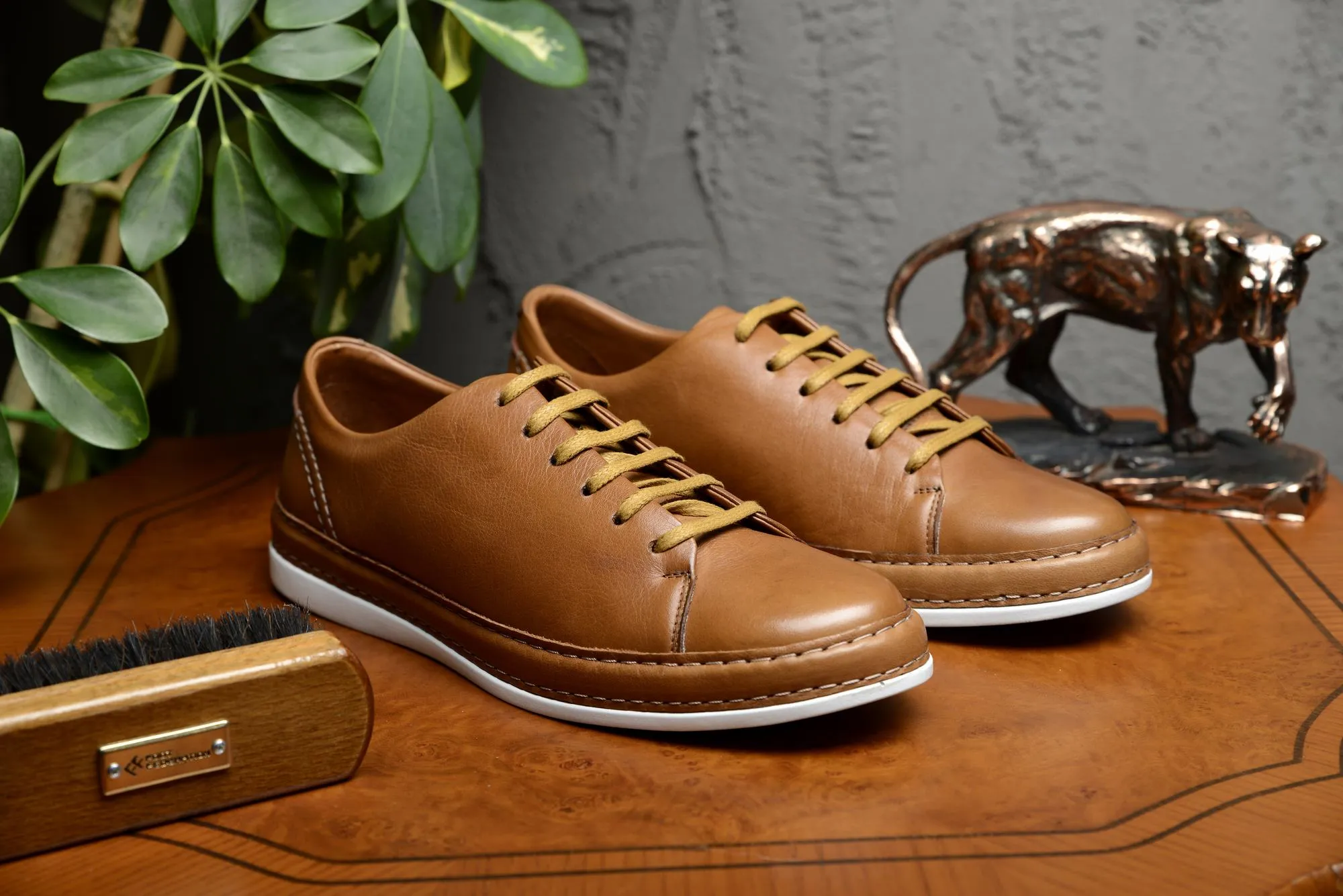 FOOT FEDERATION DERBY MENS SNEAKER TOBACCO
