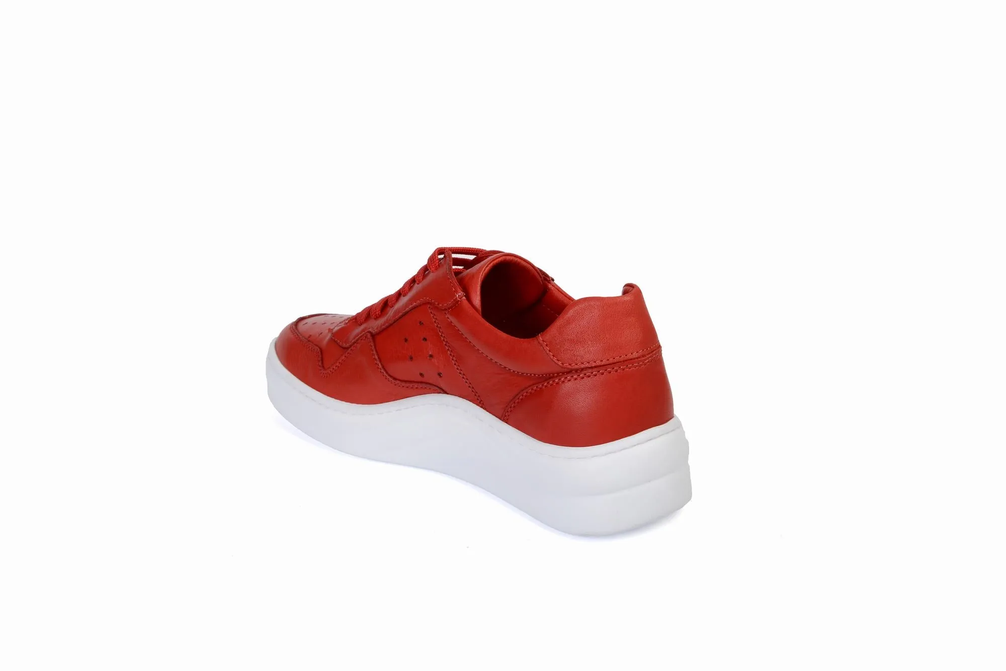 FOOT FEDERATION LACE-UP WOMEN'S SNEAKER LIME RED