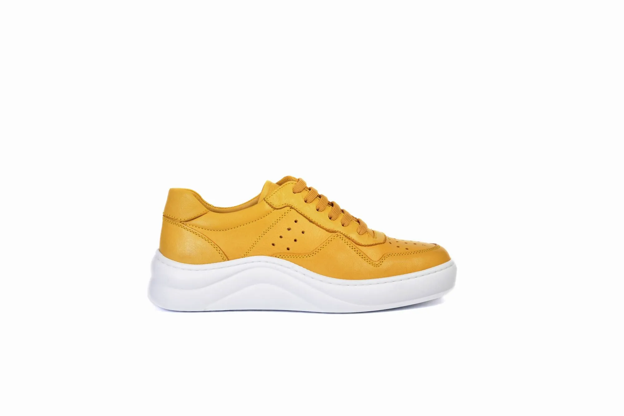 FOOT FEDERATION LACE-UP WOMEN'S SNEAKER YELLOW