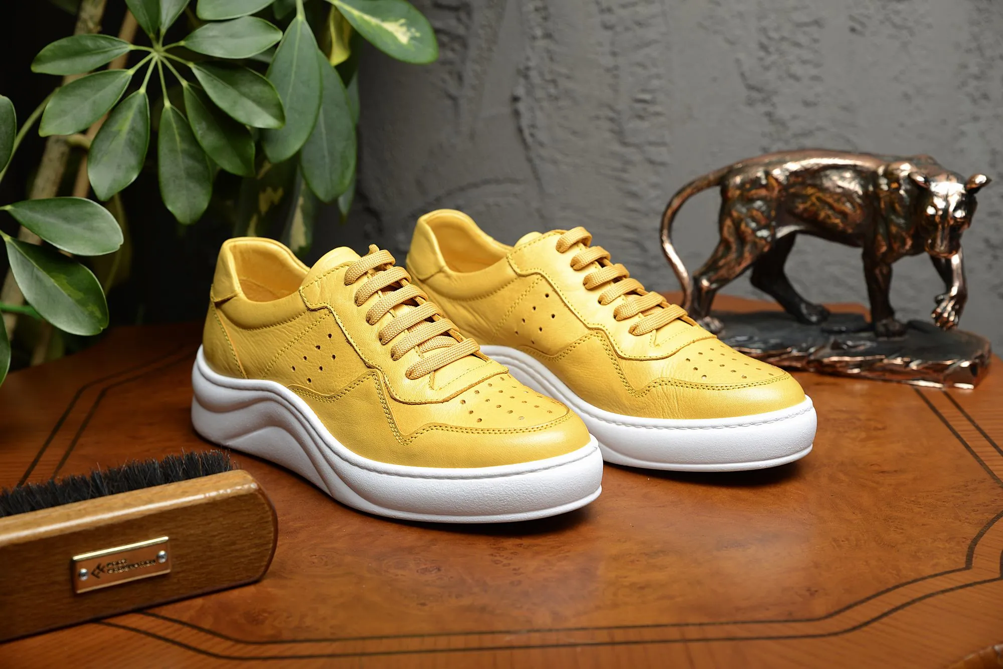 FOOT FEDERATION LACE-UP WOMEN'S SNEAKER YELLOW
